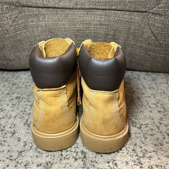 Timberland Classic 6” Waterproof Brown Boots Size 2 - Picture 8 of 10